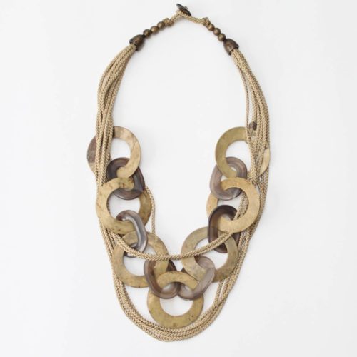 Soft Gold Shell Heidi Necklace