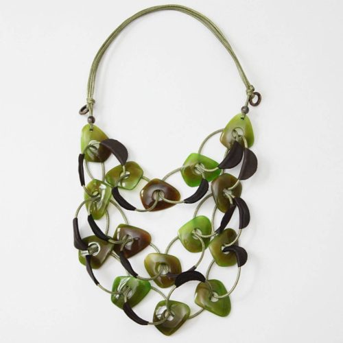 Short Adelyn Necklace in Green