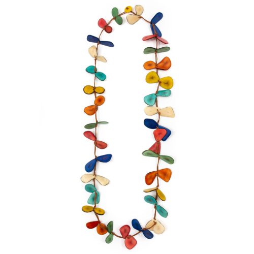 Tagua Slice Necklace-Multicolor