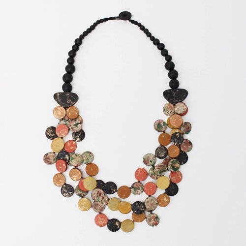 Triple Strand Multi Color Talia Necklace